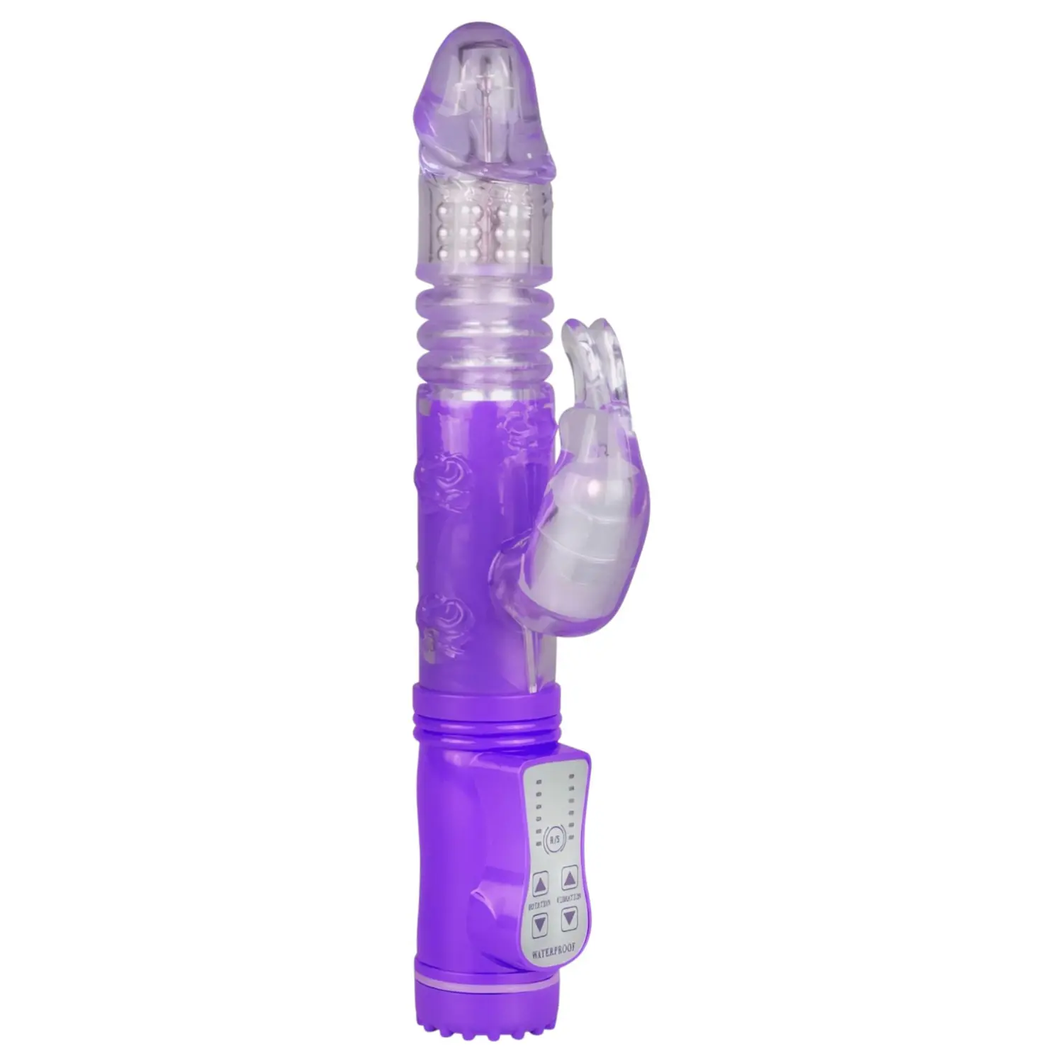 EasyToys Bunny - přirážející-rotační vibrátor (fialový)