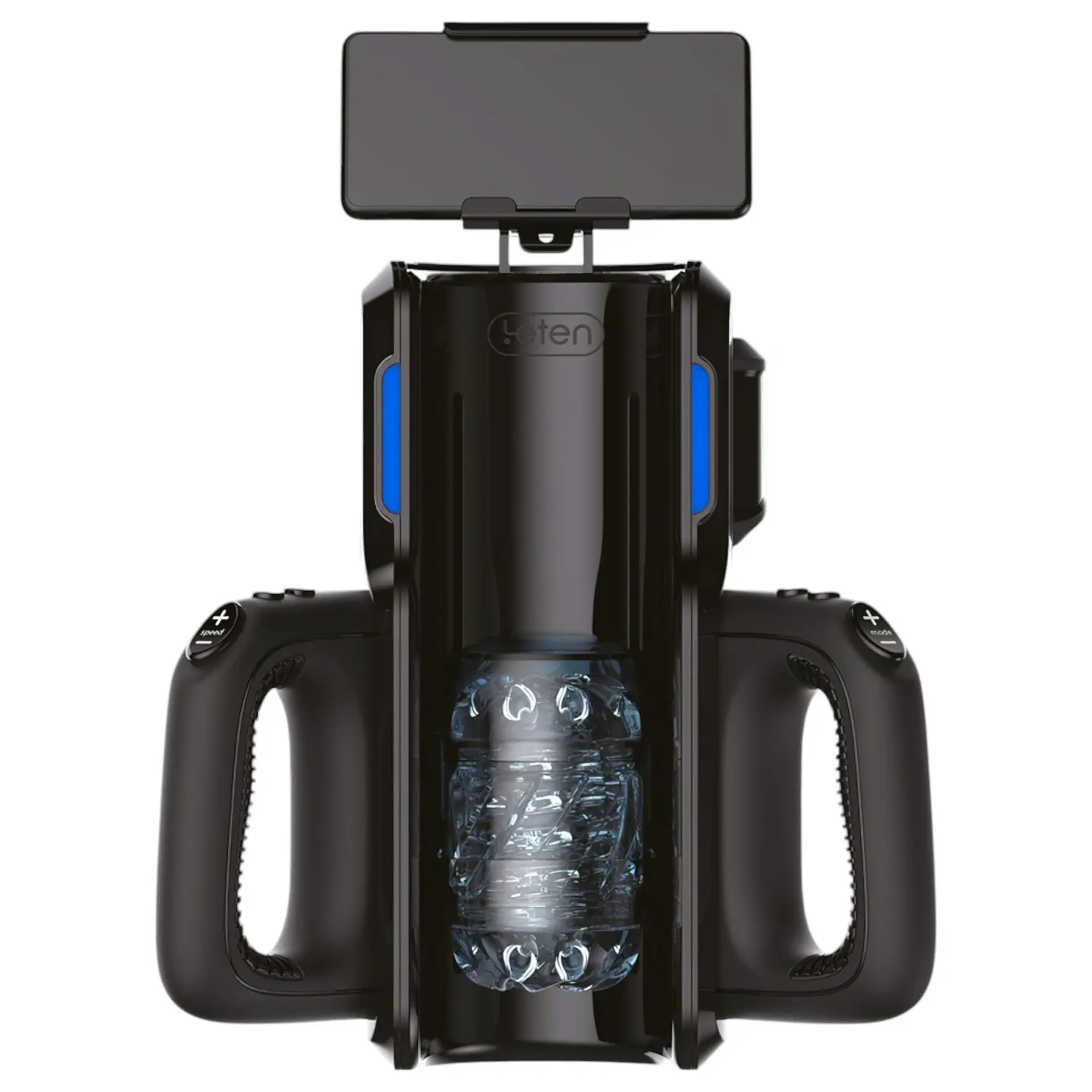 Leten SM 500 - automatický masturbátor s držákem na telefon - černý
