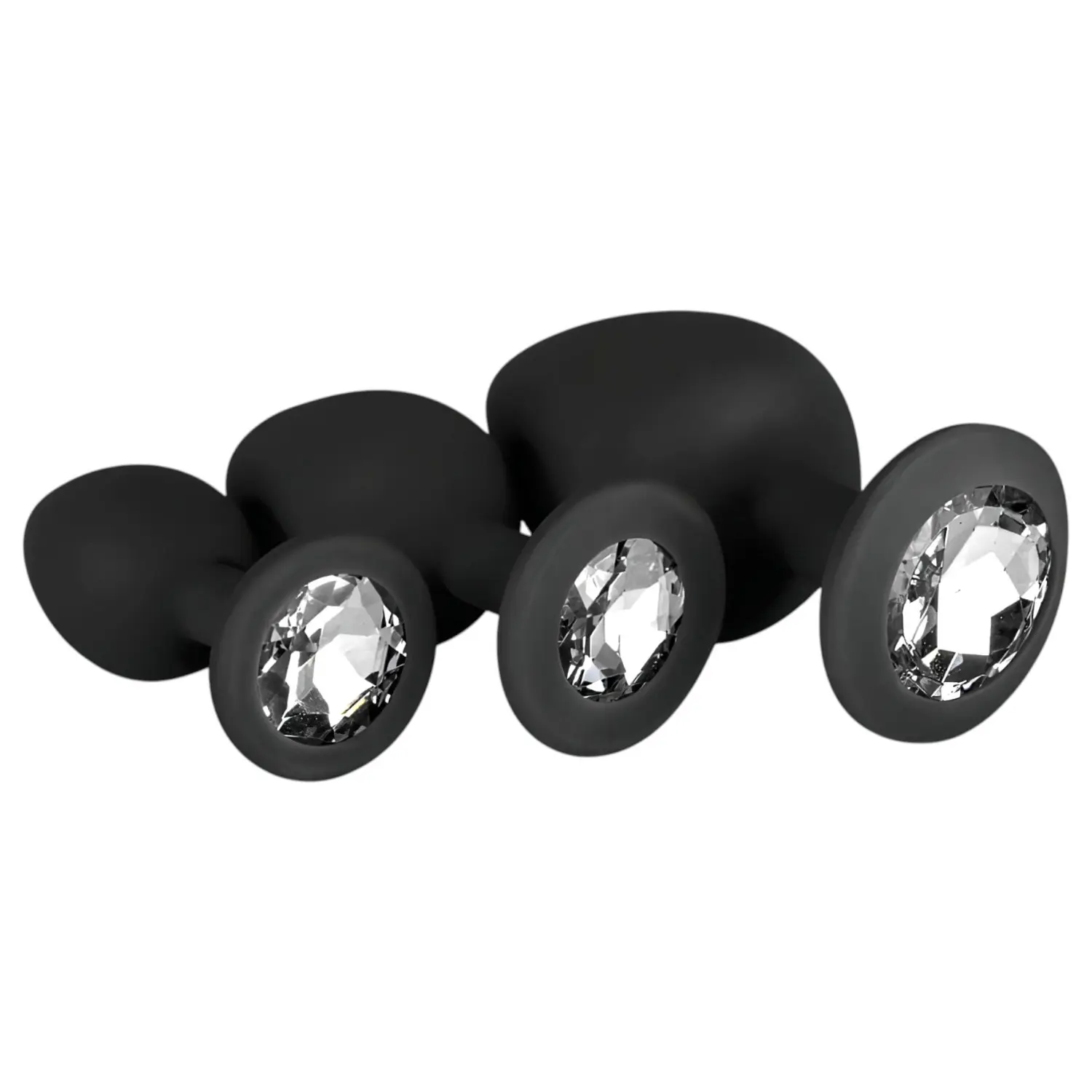 Easytoys Diamond - anální kolík sada - černá