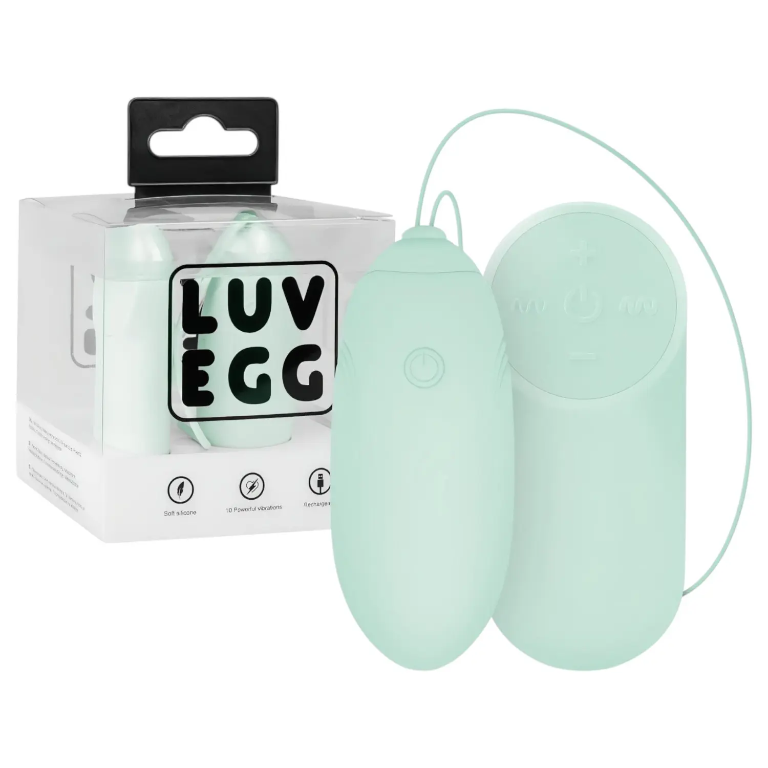 LUV EGG - nositelné akumulátorové rádiové vibrační vajíčko (zelené)