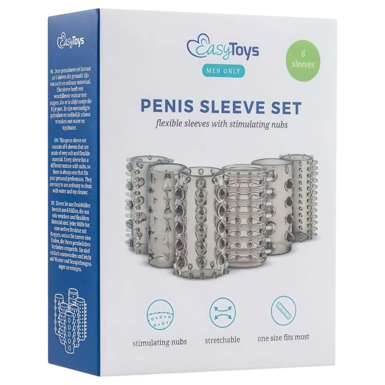 Sada návleků na penis Easytoys Men Only Penis Sleeve Set