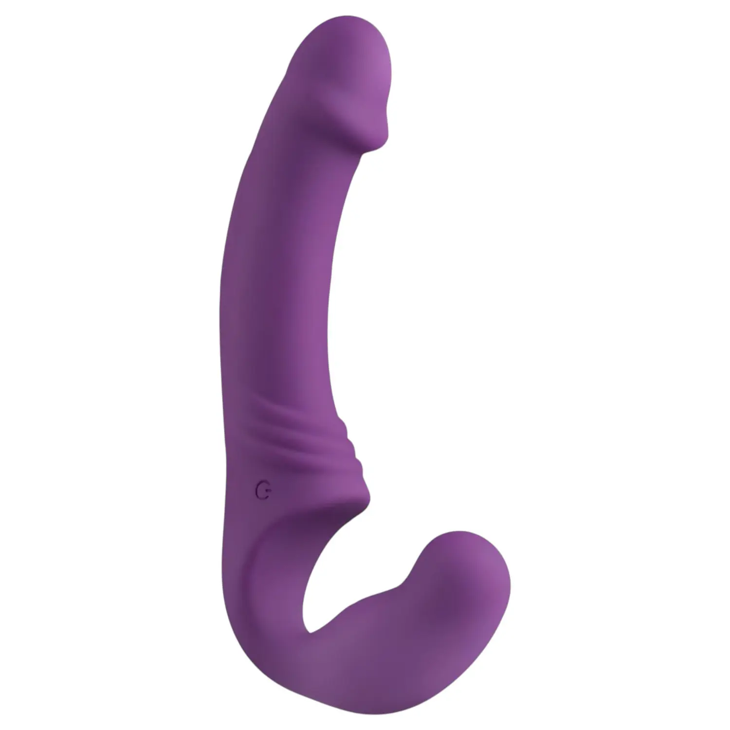 Easytoys - připínací vibrátor bez popruhů - akumulátorový - fialový