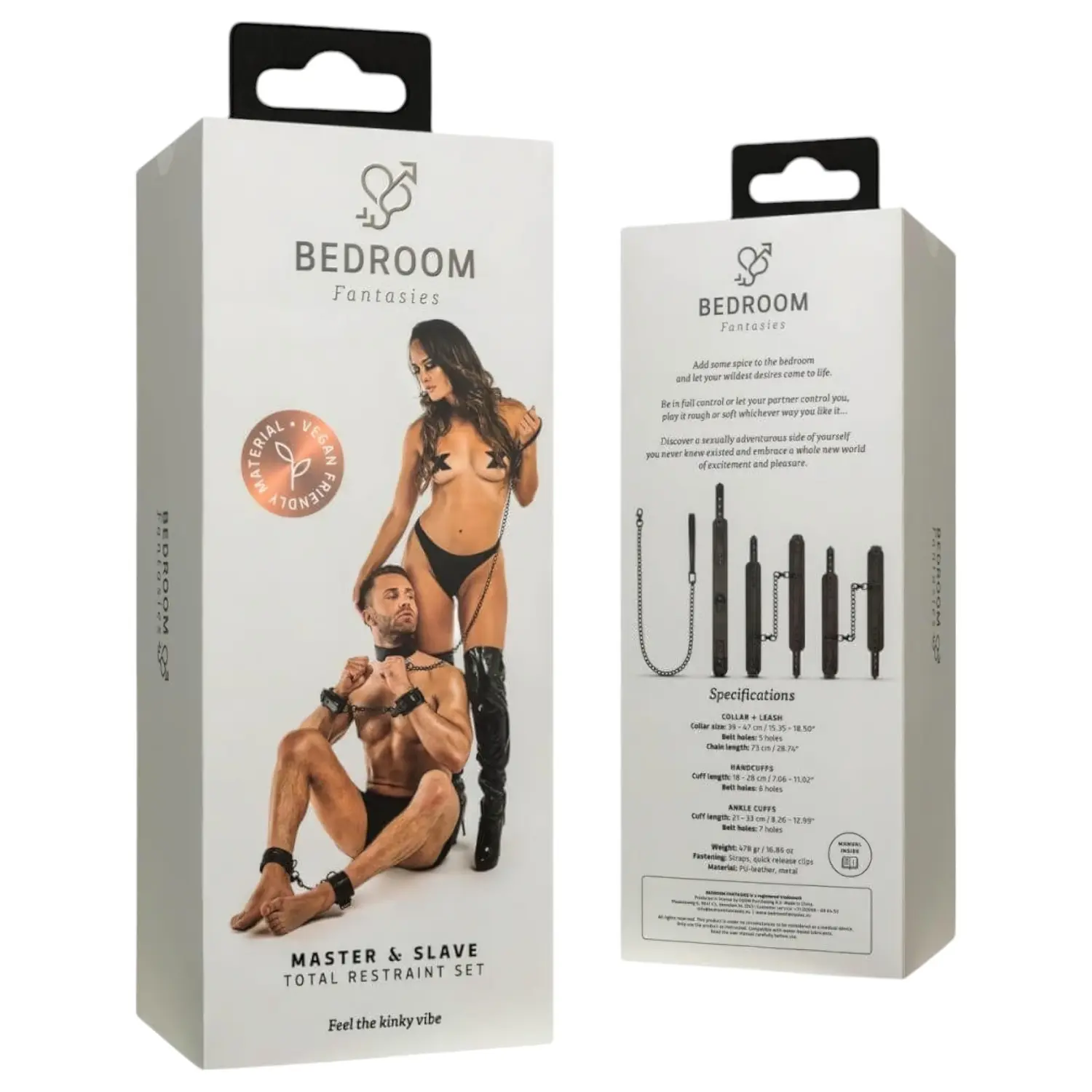 Bedroom Fantasies - poutací sada - 4dílná - černá