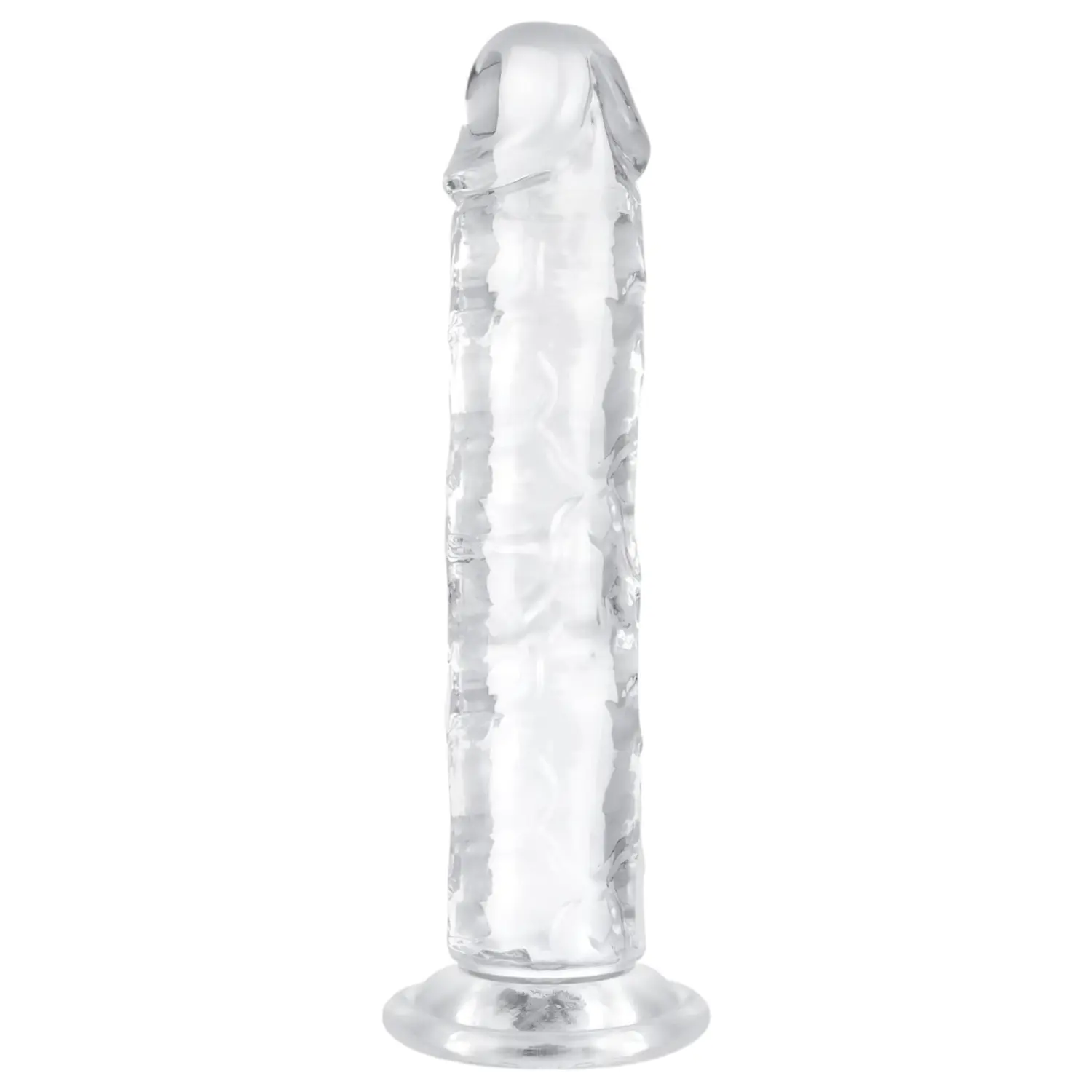 EasyToys - gelový dildo - 16 cm - transparentní