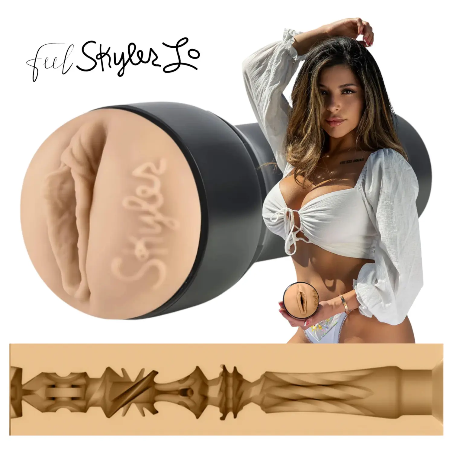 Kiiroo Skyler Lo - masturbátor - PowerBlow kompatibilní - realistická barva
