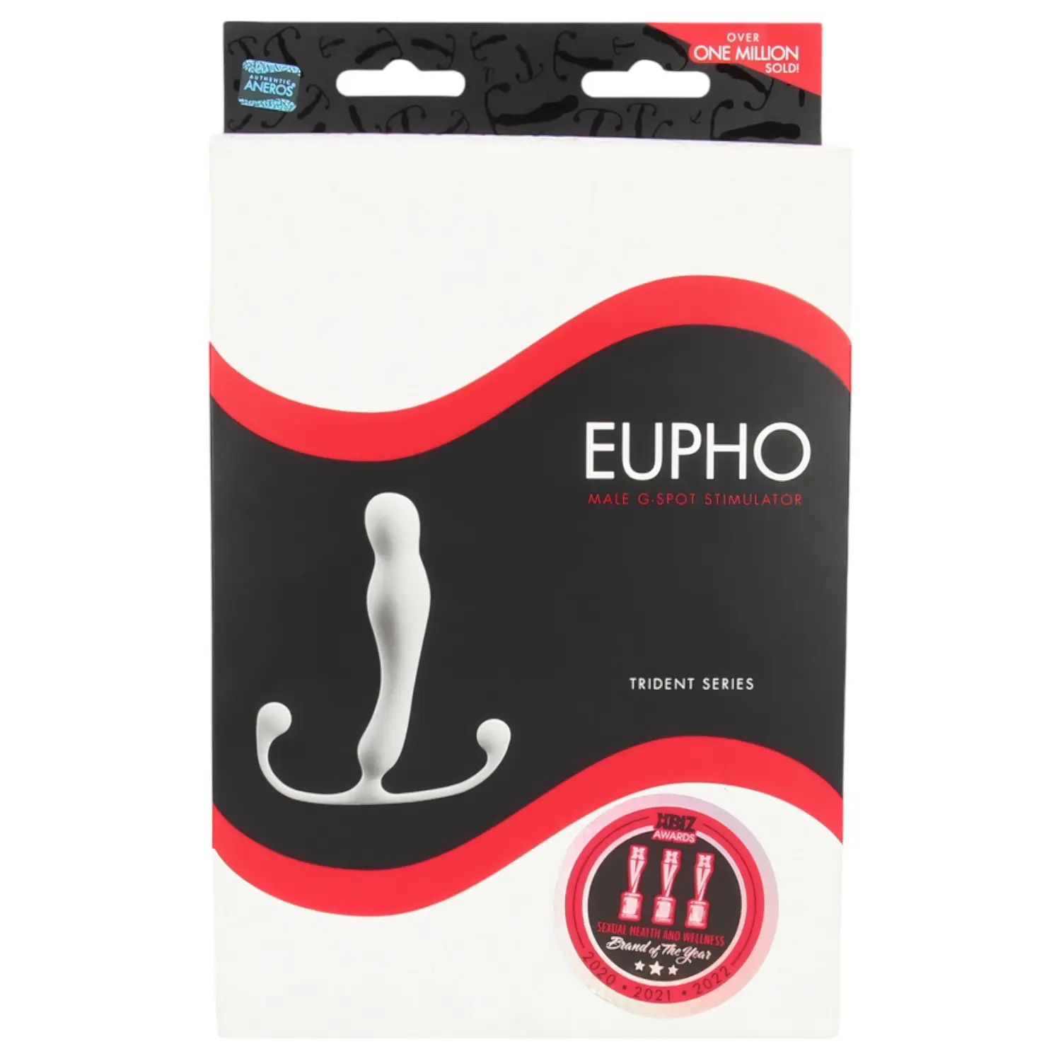 Aneros Eupho Trident - prostatický dildo (bílý)