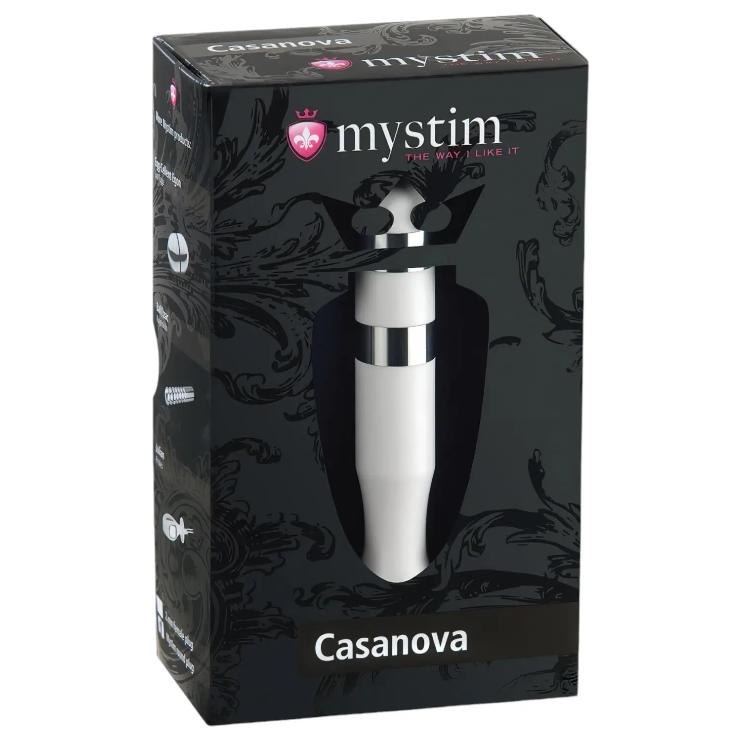 mystim Casanova - elektro tyčové dildo (bílé)