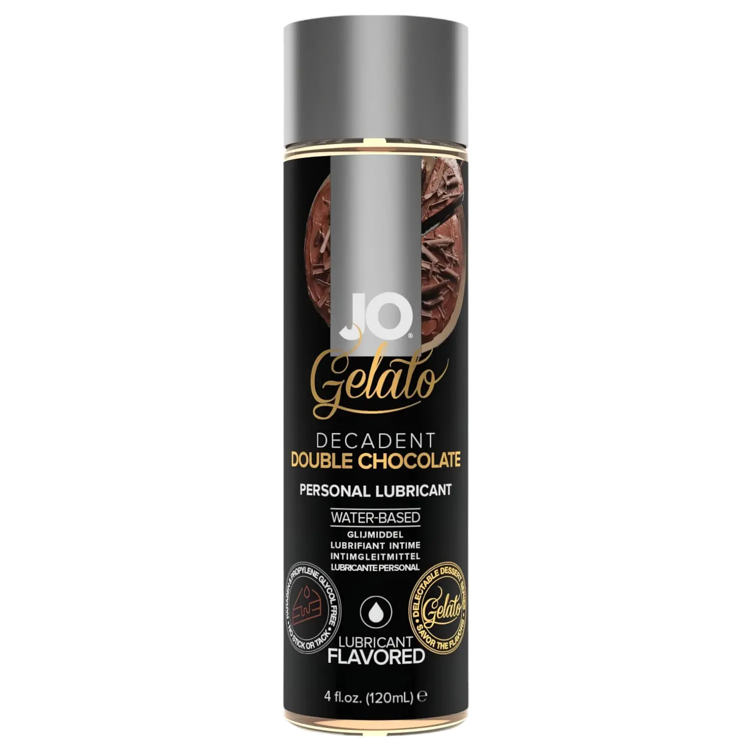 System JO - Gelato Double Chocolate - jedlý, na vodní bázi založený lubrikant (120 ml)
