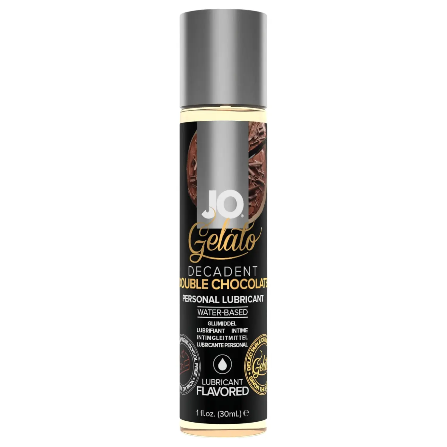System JO - Gelato dvojitá čokoláda - jedlý, na vodní bázi lubrikační gel (30 ml)