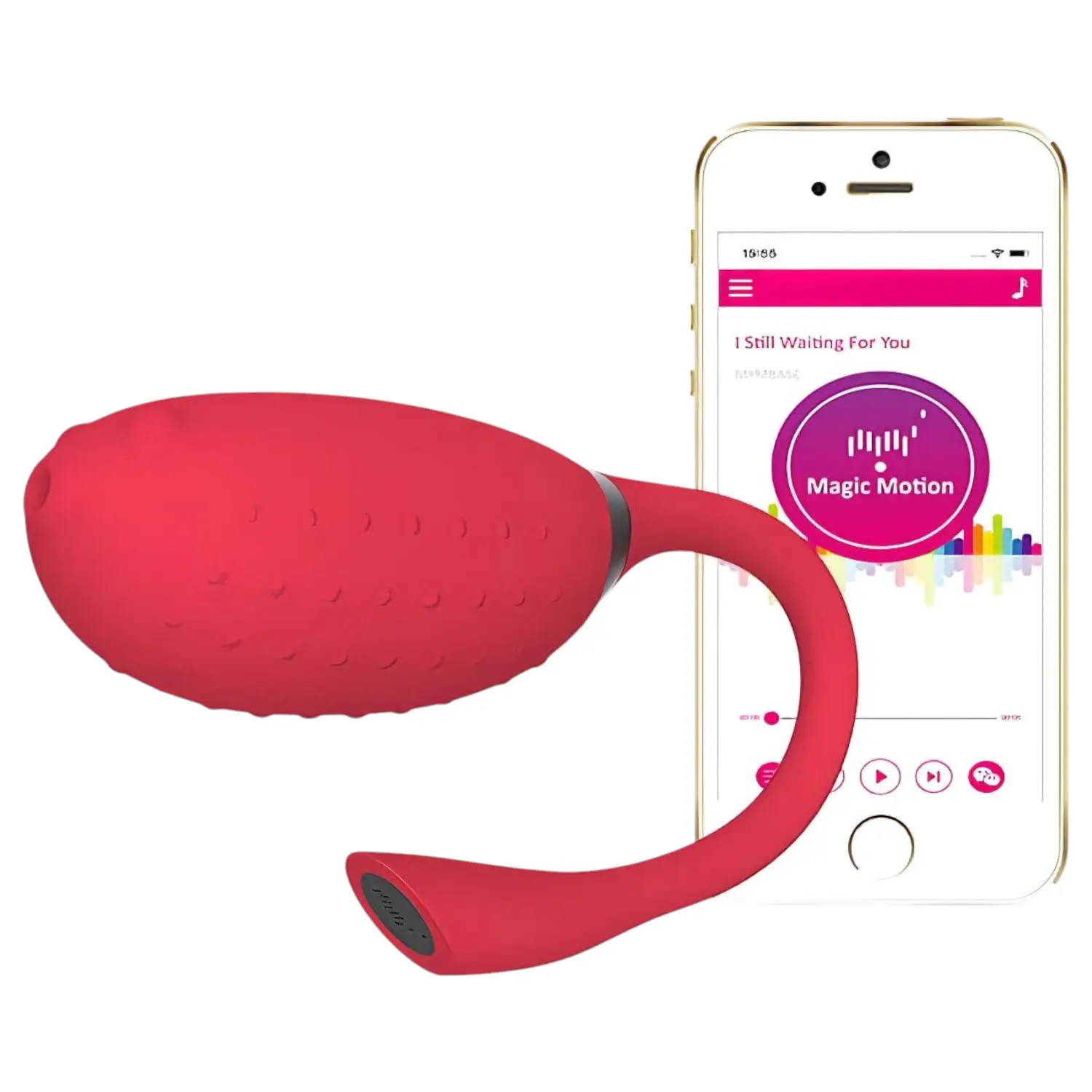 Vibrační vajíčko Magic Motion FUGU Smart Wearable červené