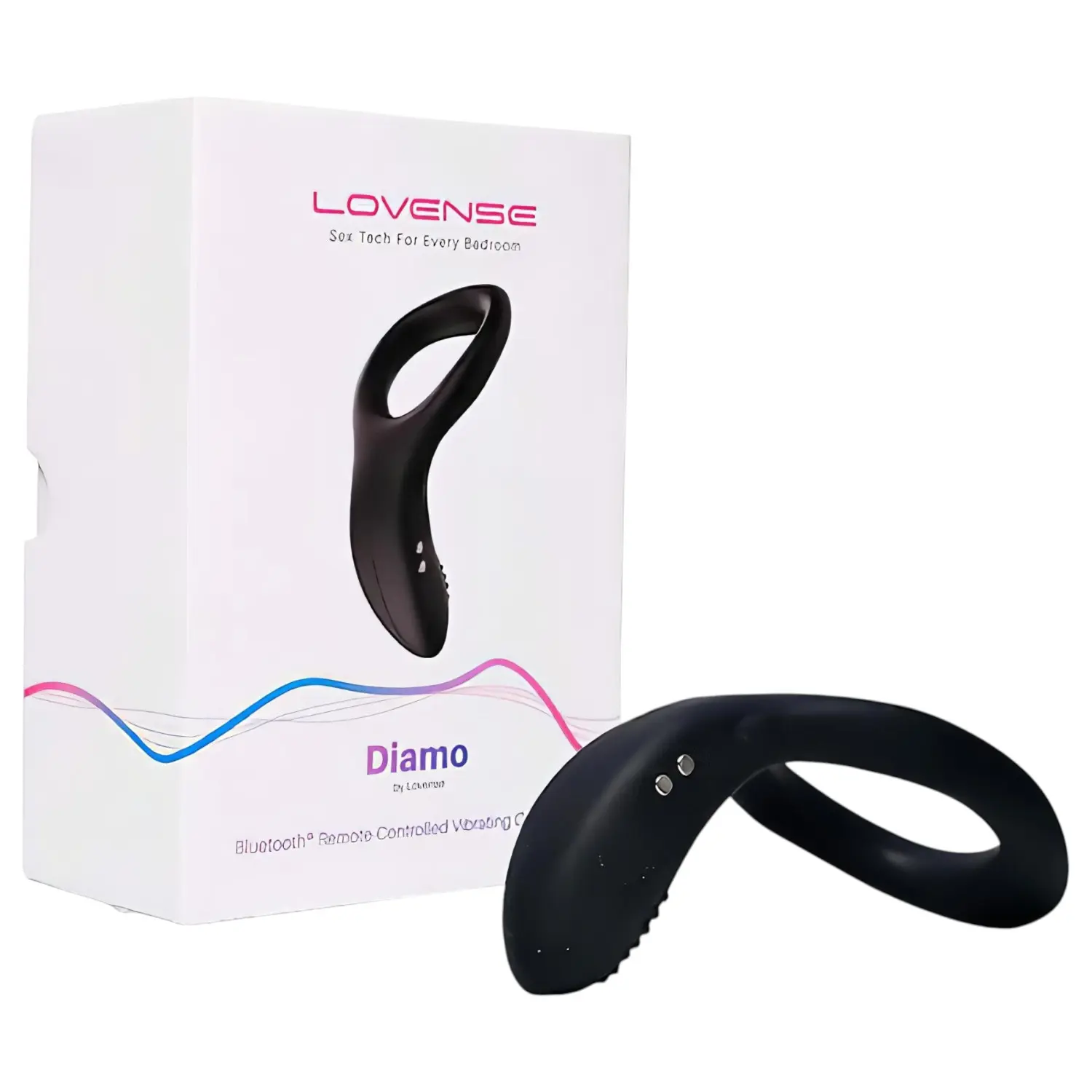 Kroužek na penis LOVENSE Diamo Remote Controlled černý