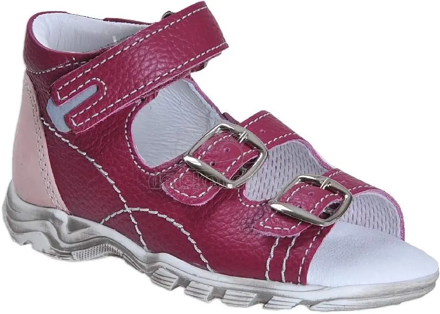 Dětské letní boty Boots4u T-213 bordo rose Velikost:
