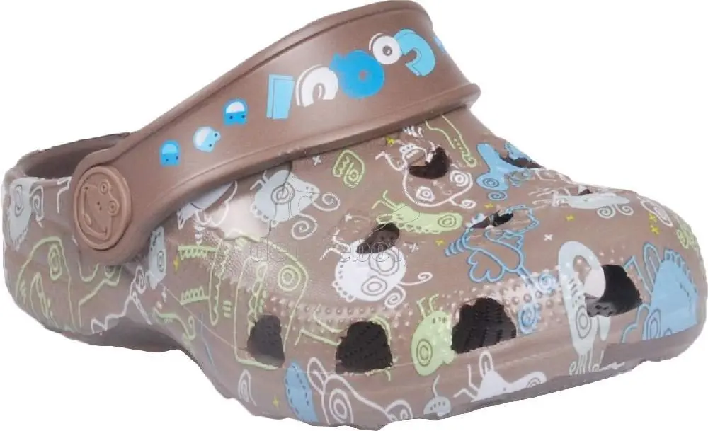 Dětské plážovky Coqui 8715 chocolate monster Velikost