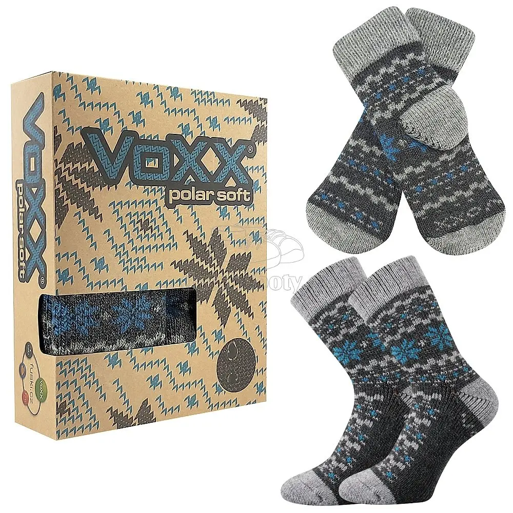 Dětské ponožky VoXX Trondelag set antracit melé Velikost: