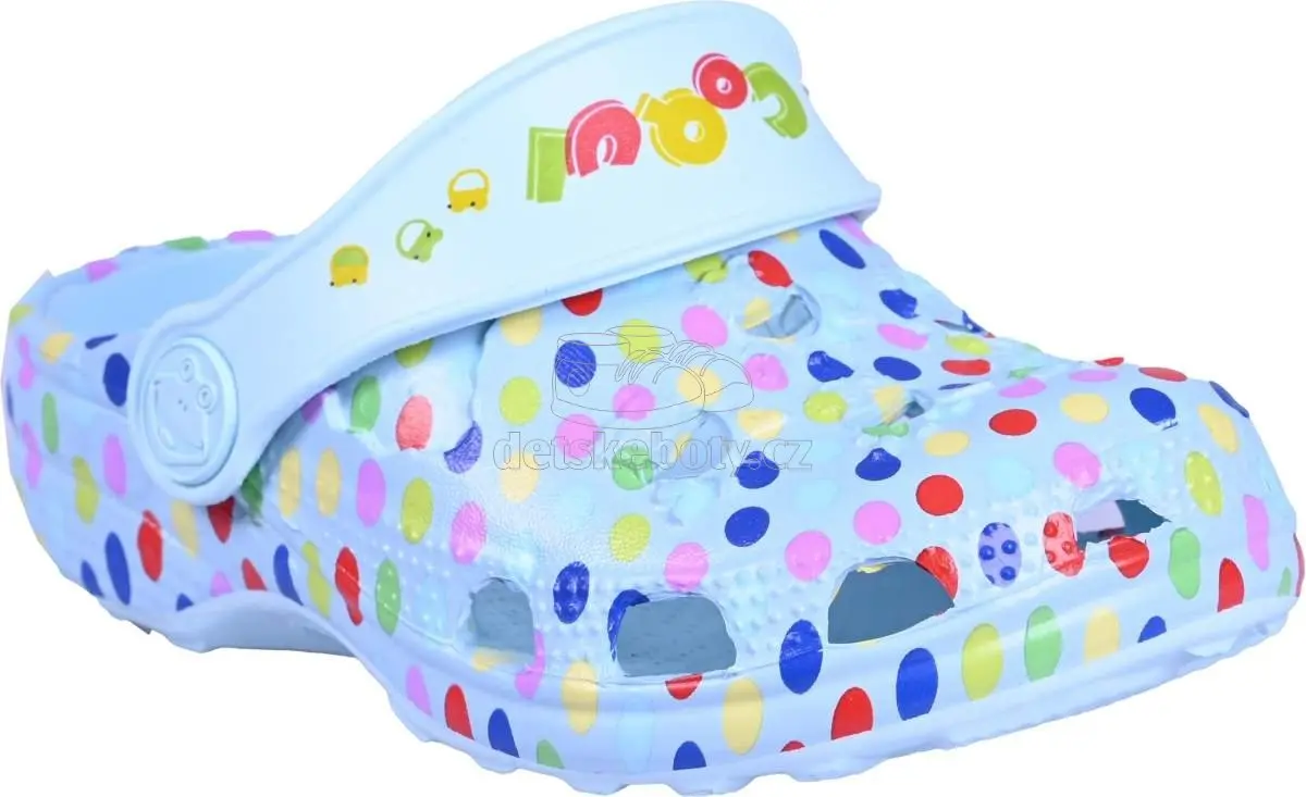 Dětské plážovky Coqui 8702 Blue Dots Velikost:
