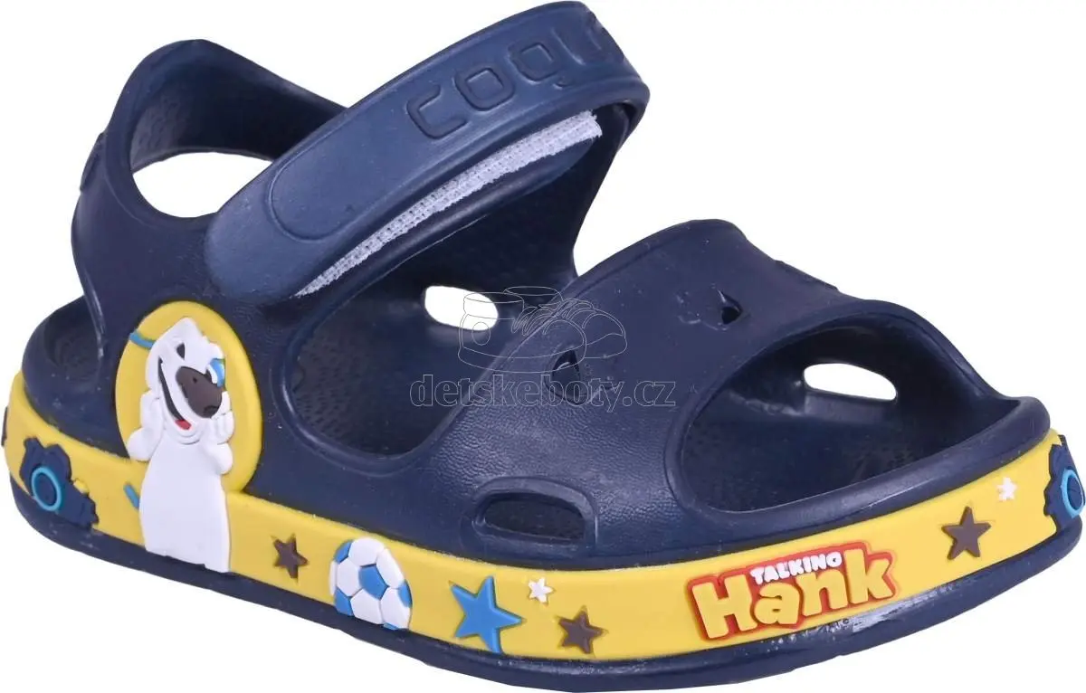 Dětské plážovky Coqui 8851 Navy/Yellow Velikost