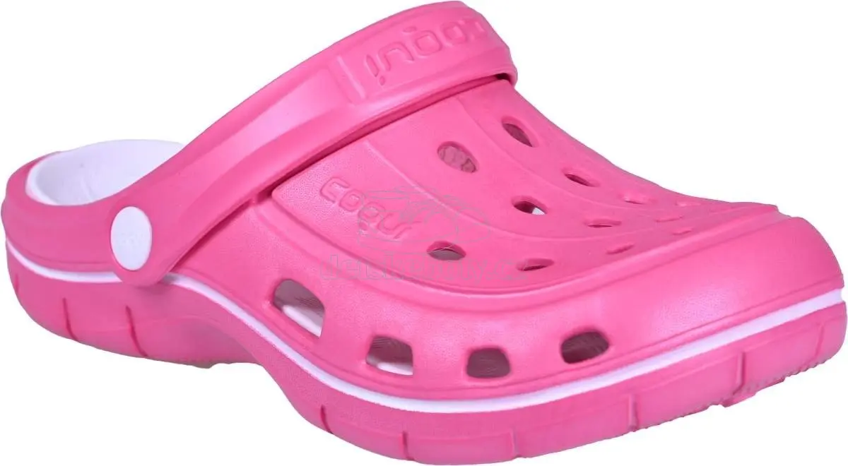Dětské plážovky Coqui 6352 Fuchsia/White Velikost