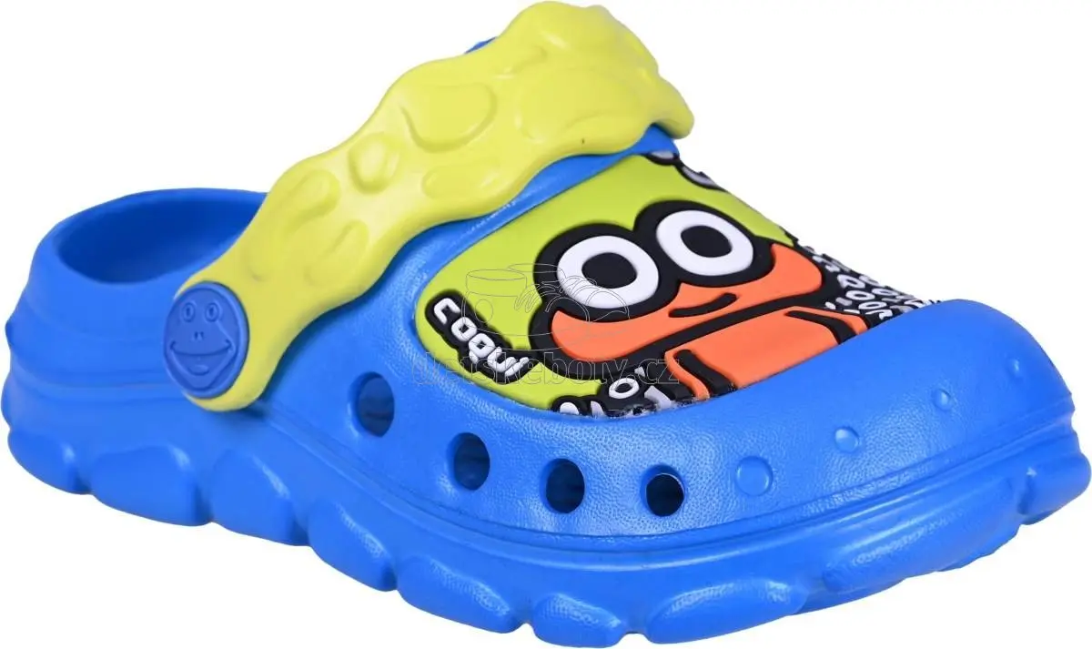 Dětské plážovky Coqui 9383 Sea Blue/Citrus Velikost