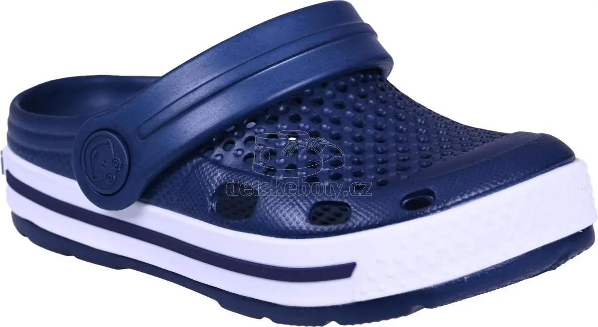 Dětské plážovky Coqui 6423 Navy/White Navy Velikost