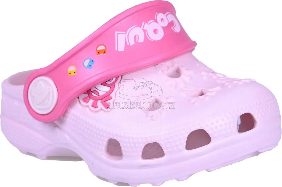 Dětské plážovky Coqui 8701 Pale Pink/Fuchsia Velikost: 20-21