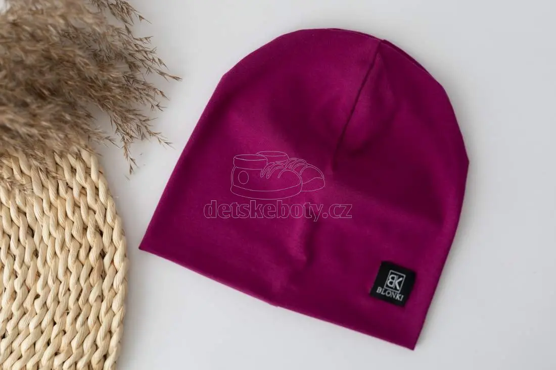 Tenká čepice Blonki č.15 fuchsia Velikost: 48-50