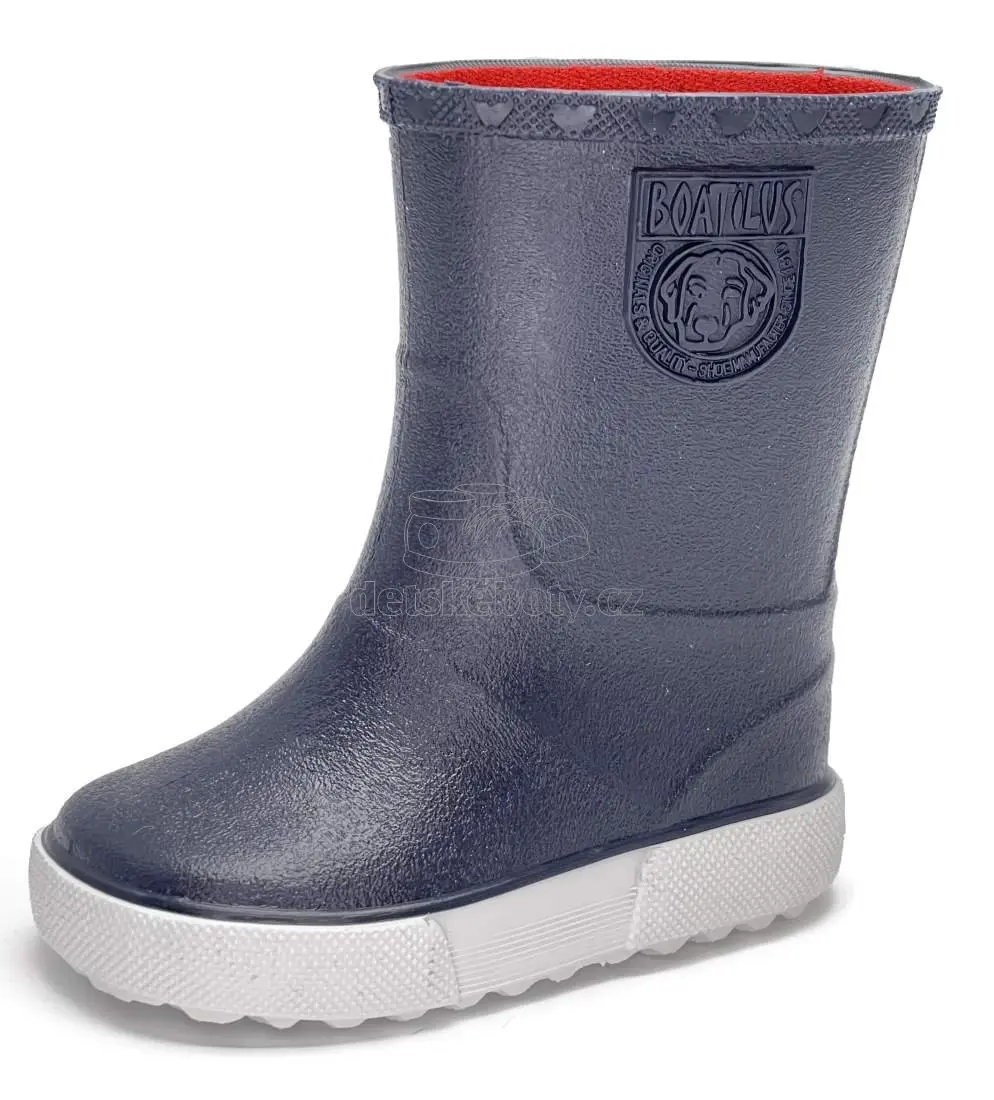 Dětské holinky Boatilus Nautic modrá/bílá Velikost: