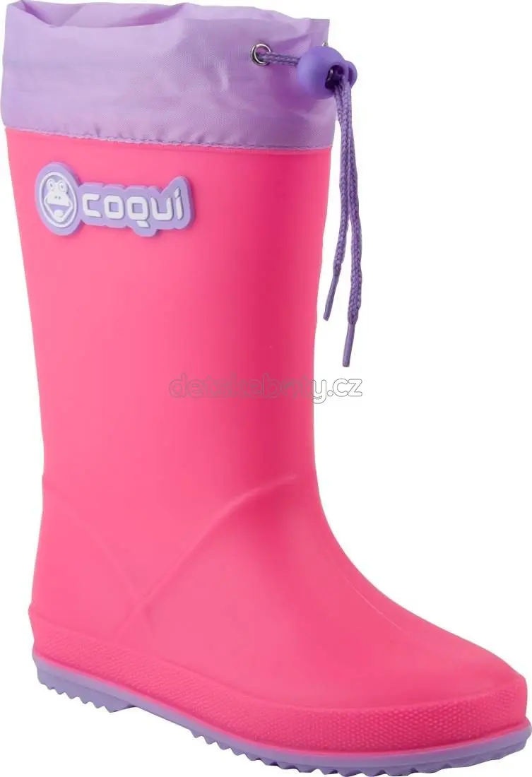 Dětské gumáky Coqui 8509 Lt.fuchsia/Lt.lila Velikost: 35
