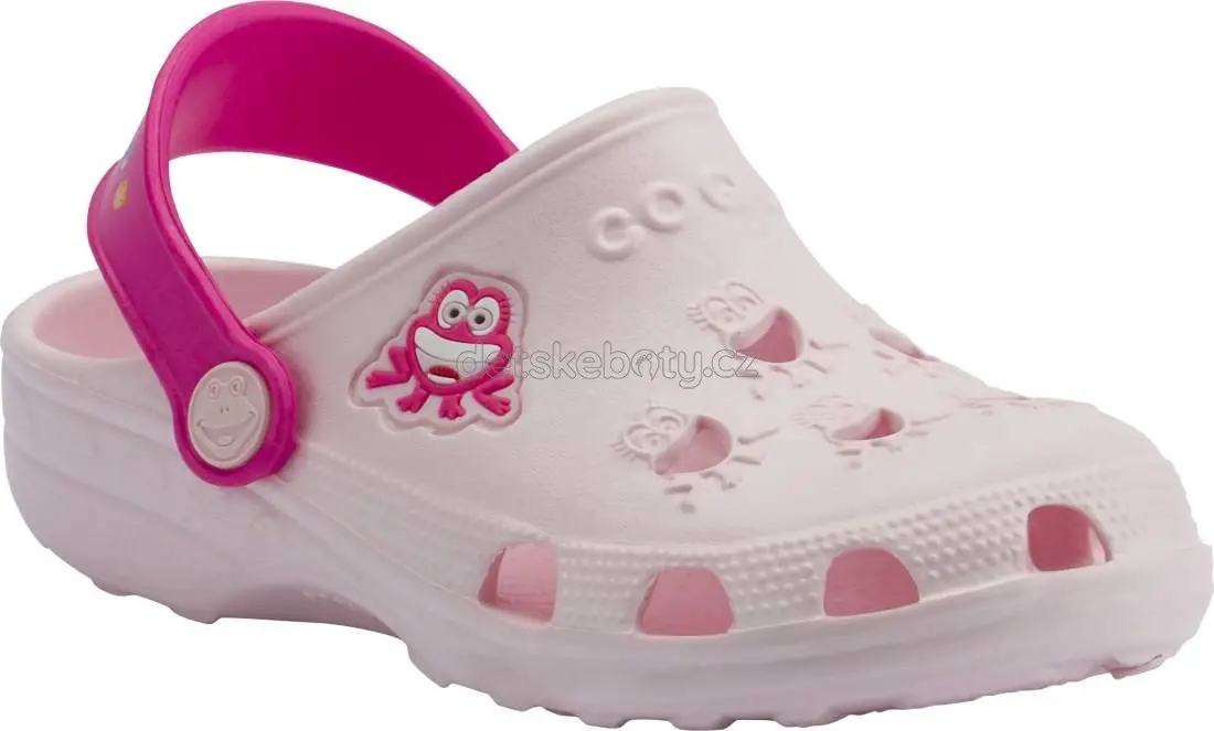 Dětské plážovky Coqui 8701 Pale Pink/Lt.Fuchsia Velikost