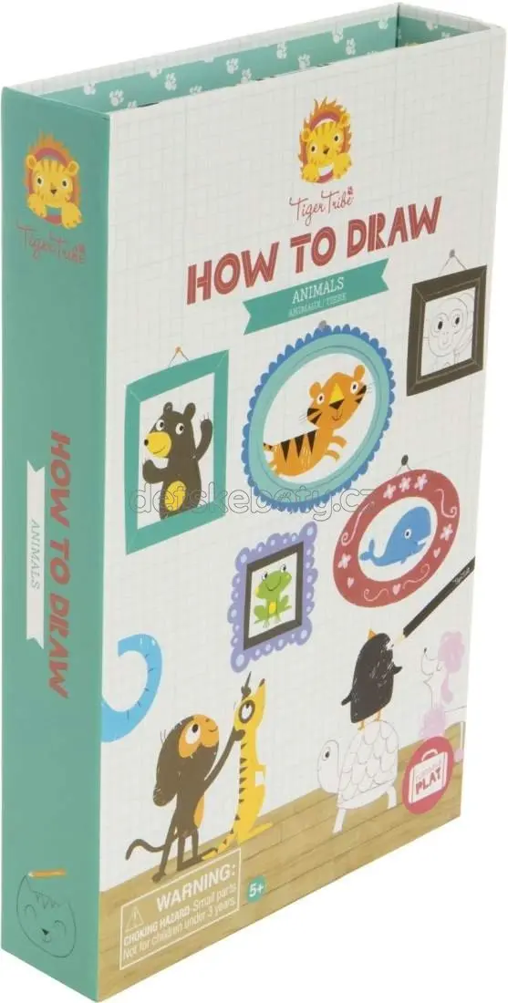 Kreativní sada Tiger Tribe How to Draw - Animals