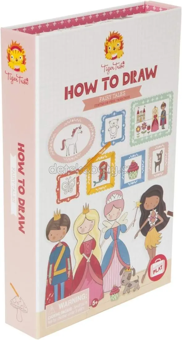 Kreativní sada Tiger Tribe How to Draw - Fairy Tales