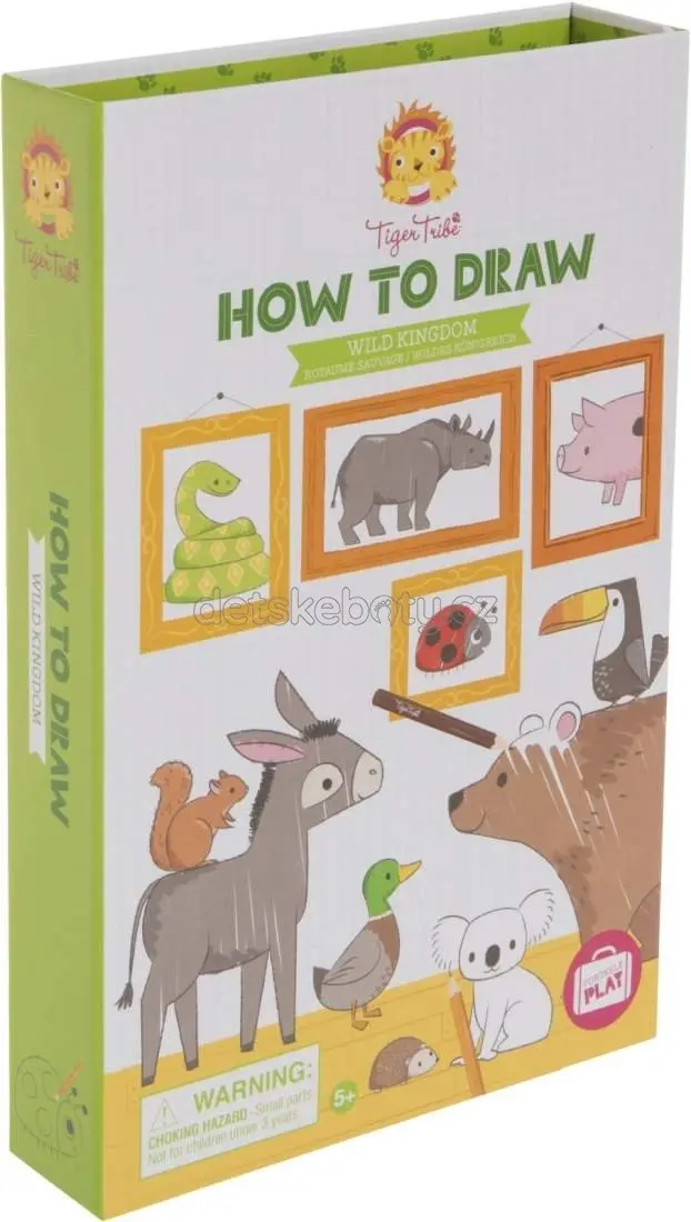Kreativní sada Tiger Tribe How to Draw - Wild Kingdom