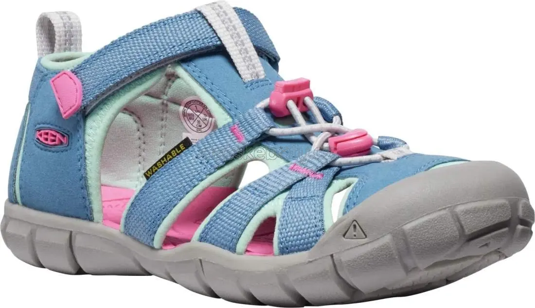 Dětské sandály Keen Seacamp II CNX youth coronet blue/hot pink Velikost