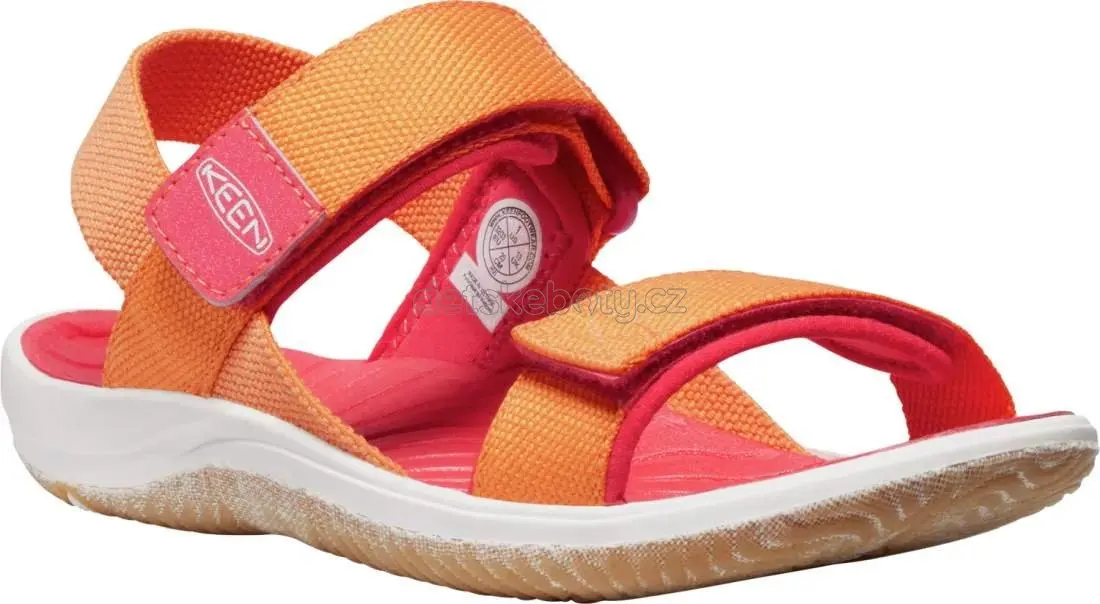 Dětské sandály Keen Elle Backstrap youth tangerine/cayenne Velikost