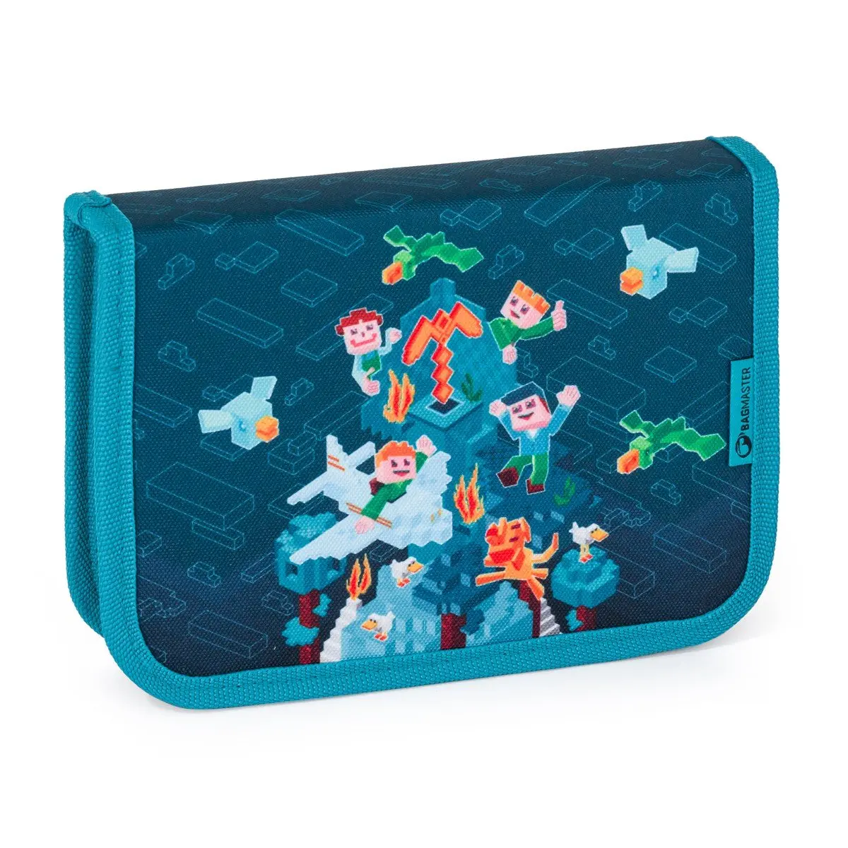Školní penál Bagmaster Case Lumi 24 E Kostičkový svět