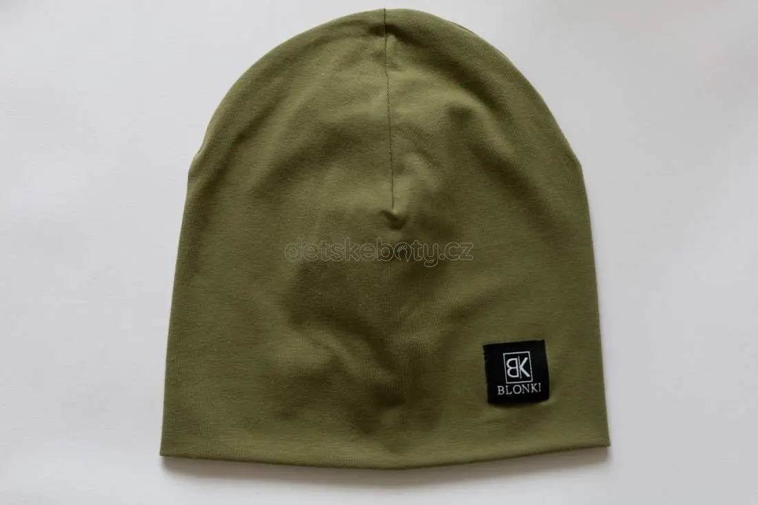 Tenká čepice Blonki khaki Velikost
