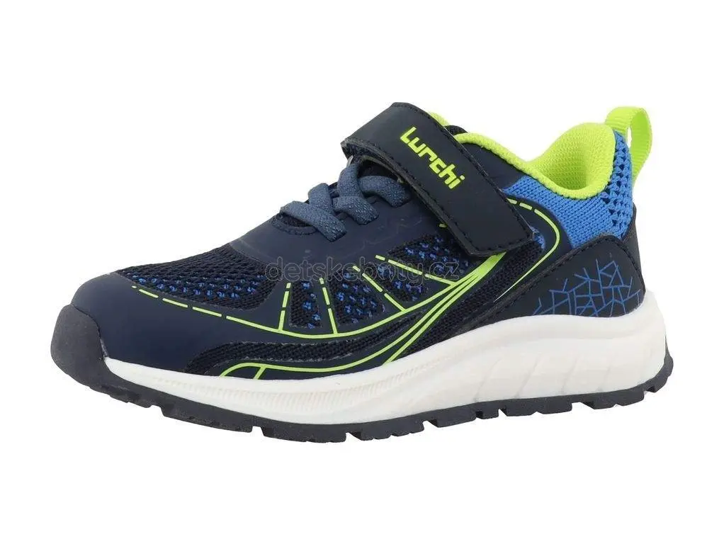 Dětské celoroční boty Lurchi 95L0083007 navy-lime Velikost