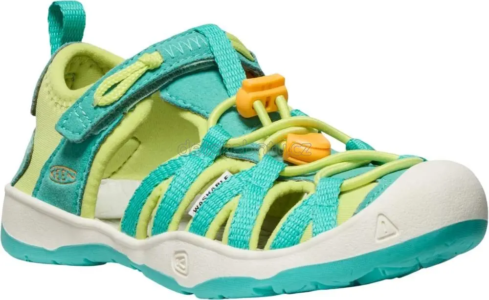 Dětské sandály Keen Moxie sandal children bright aqua/bright marigold Velikost