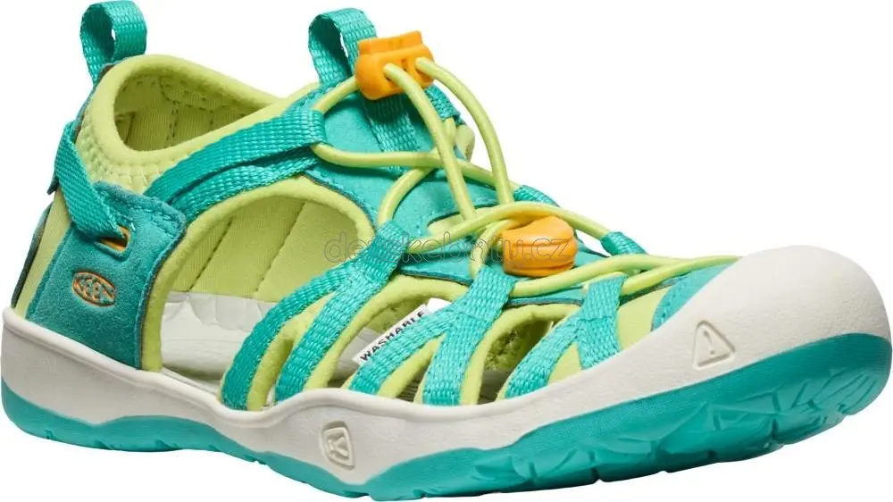 Dětské sandály Keen Moxie sandal youth bright aqua/bright marigold Velikost