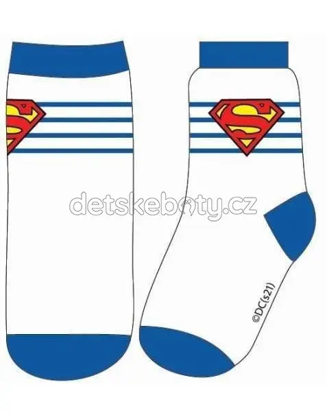Ponožky Eexee Superman bílé Velikost: 31-34
