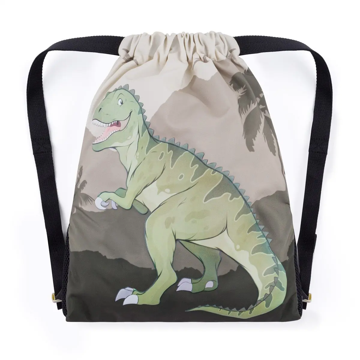 Bagmaster SÁČEK LUMI 24 C školní na přezůvky / tělocvik – dinosaurus Zelená 1,5 l 230296