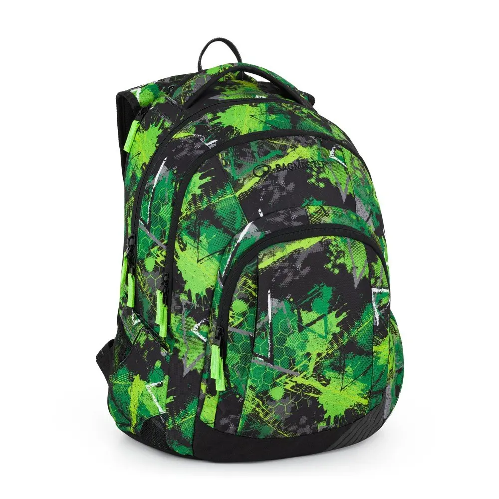Batoh na notebook Bagmaster LINCOLN 25 A Green/black