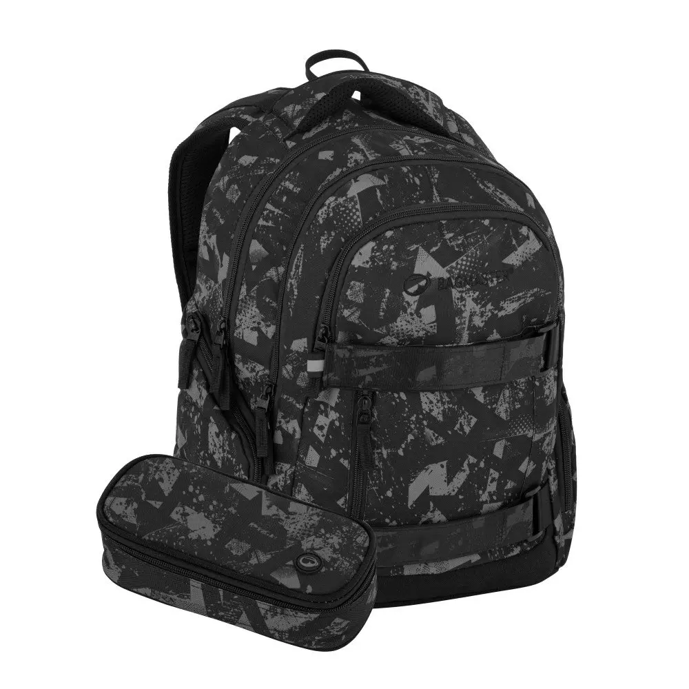 Školní set Bagmaster NOMAD 25 B Set Black/grey