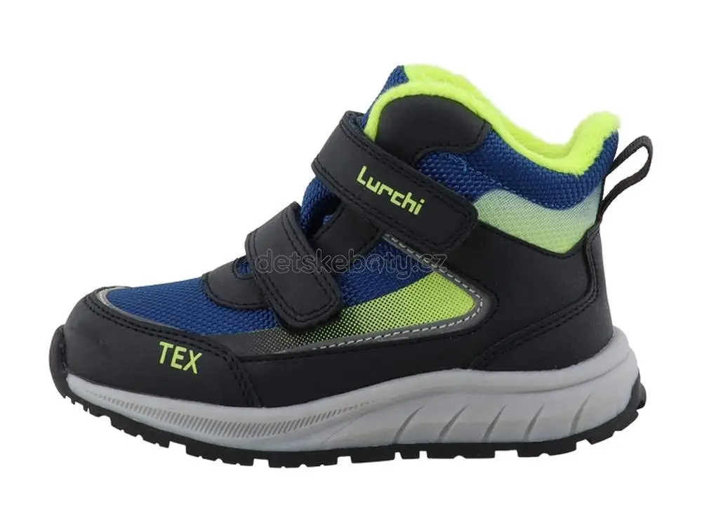 Dětské celoroční boty Lurchi 95L0083009 navy-lime Velikost: