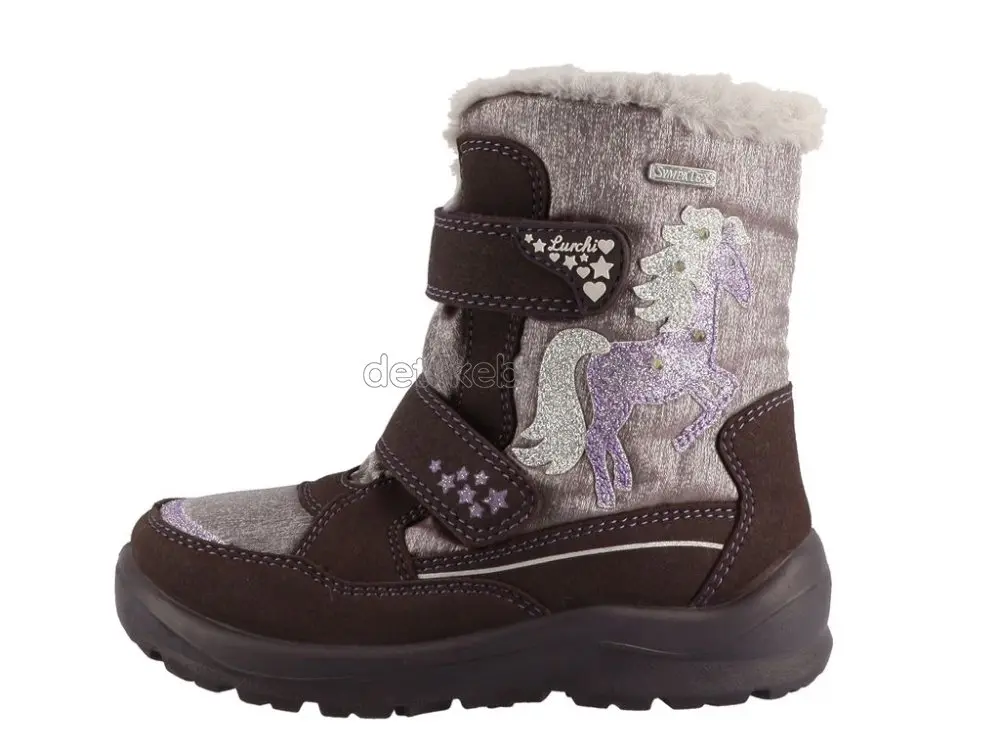 Dětské zimní boty Lurchi 63L1073004 aubergine Velikost