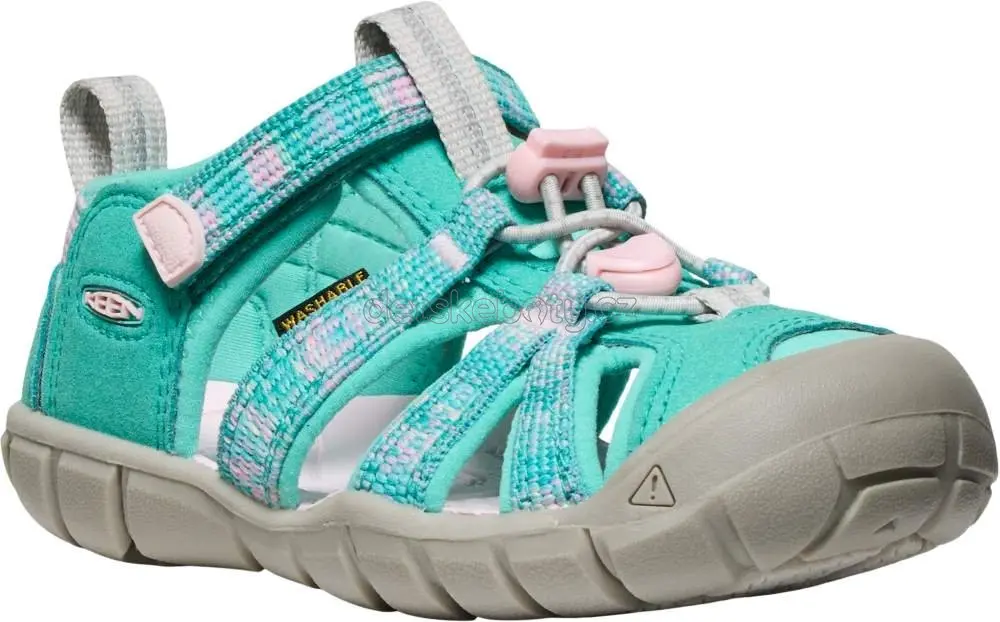 Dětské sandály Keen Seacamp II CNX children bright aqua/pink-a-boo Velikost: 30