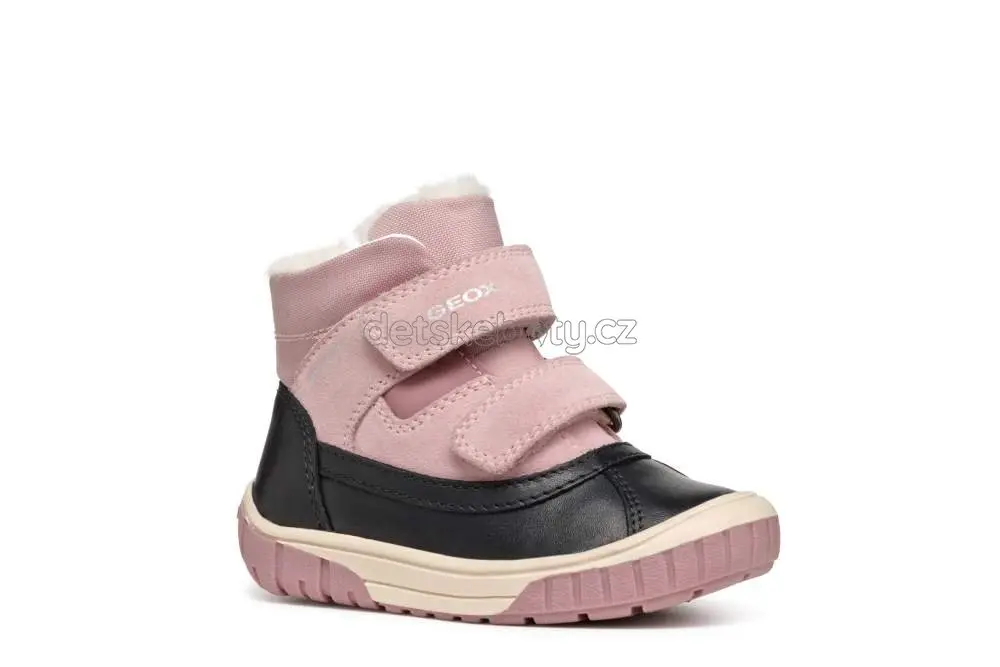Zimní boty Geox B Omar Girl WPF Black/ Rose Velikost: