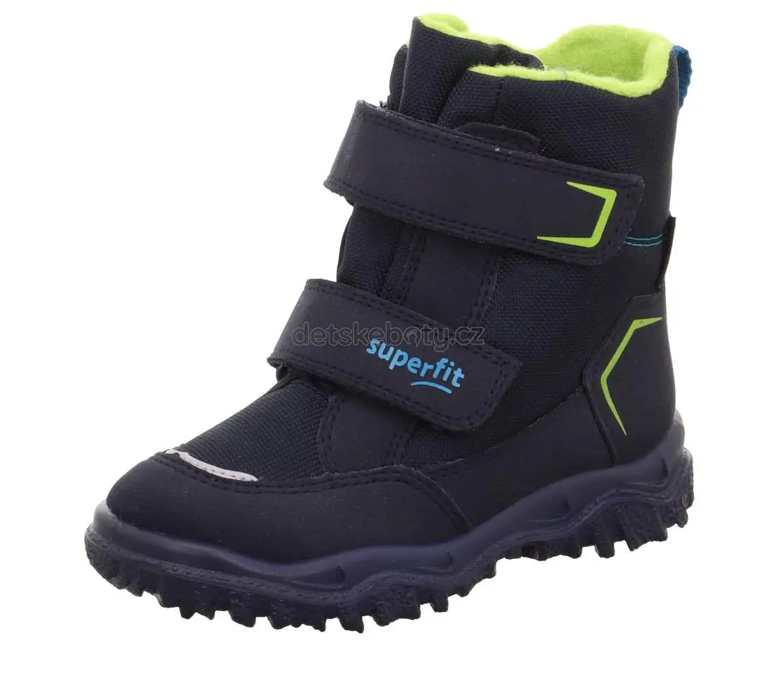 Zimní boty Superfit Husky1 Blau/Hellgrun 1-006081-8000 s membránou Velikost: 39, Vnitřní délka boty: 25,1 cm