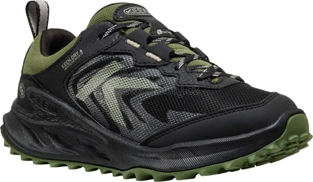 Dětské celoroční boty Keen ZIONIC WP YOUTH black/bronze green Velikost