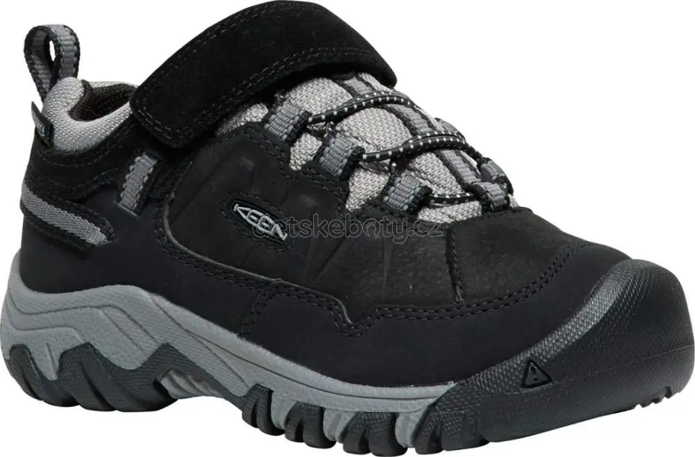 Dětské celoroční boty Keen TARGHEE IV LOW WP CHILDREN black/steel grey Velikost