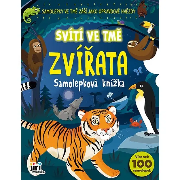 Jiri Models Svítí ve tmě - Zvířata - Samolepková knížka